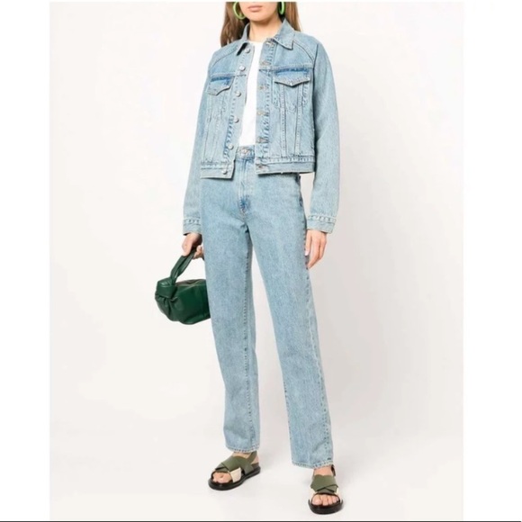 SLVRLAKE Raglan Trucker Jean Jacket Medium - Picture 2 of 11